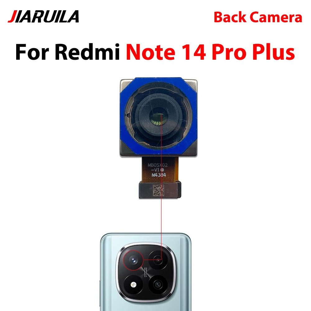 Back Rear Camera Big Main Camera Front Camera Flex Cable For Xiaomi Redmi Note 14 Pro 4G 5G  Xiaomi  Xiao mi phone repair parts