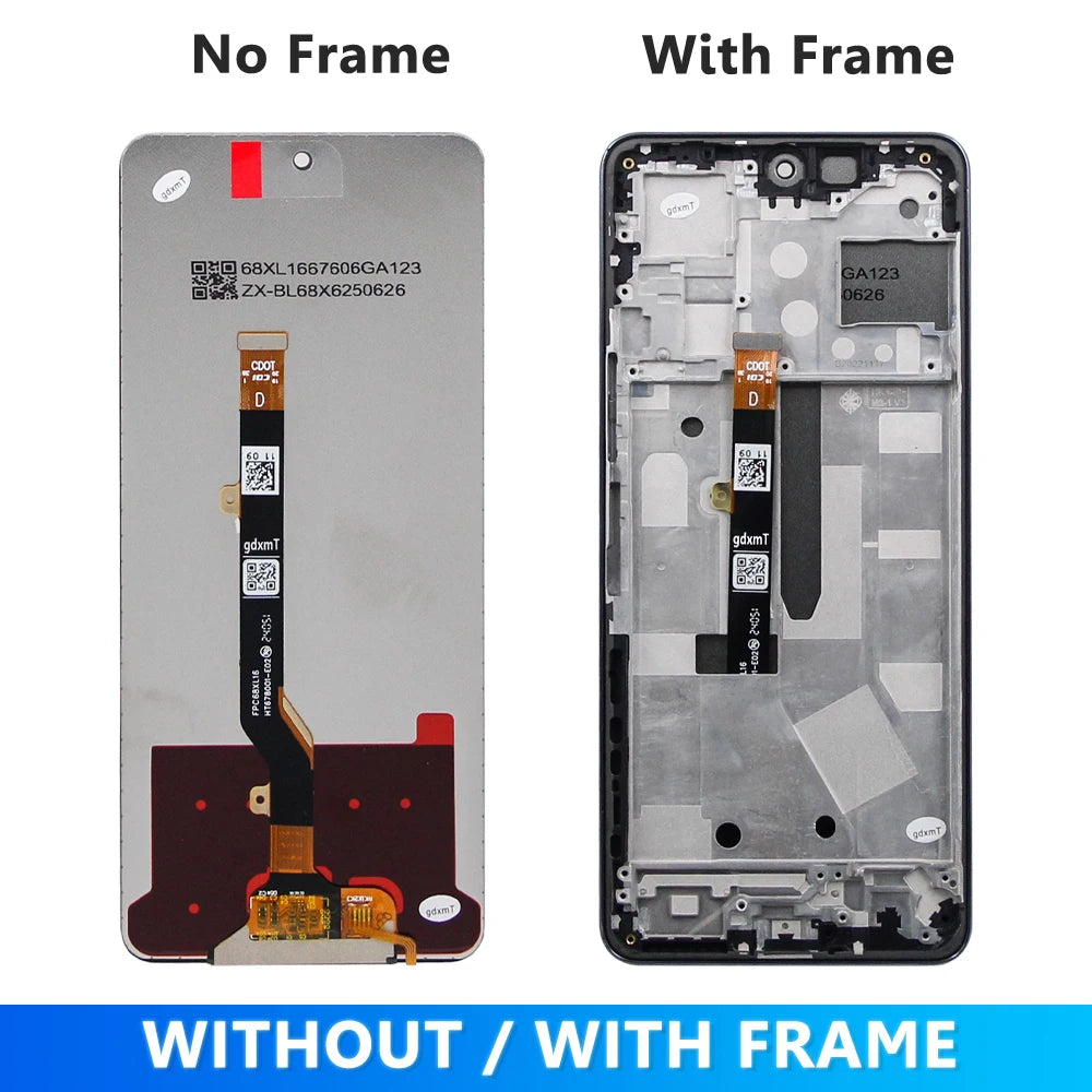 6.8" For Tecno Camon 19 Pro CI8 Screen LCD With Touch Panel Glass Digitizer Assembly CI8 CI8N Display Replacement Parts TECNO phone repair parts