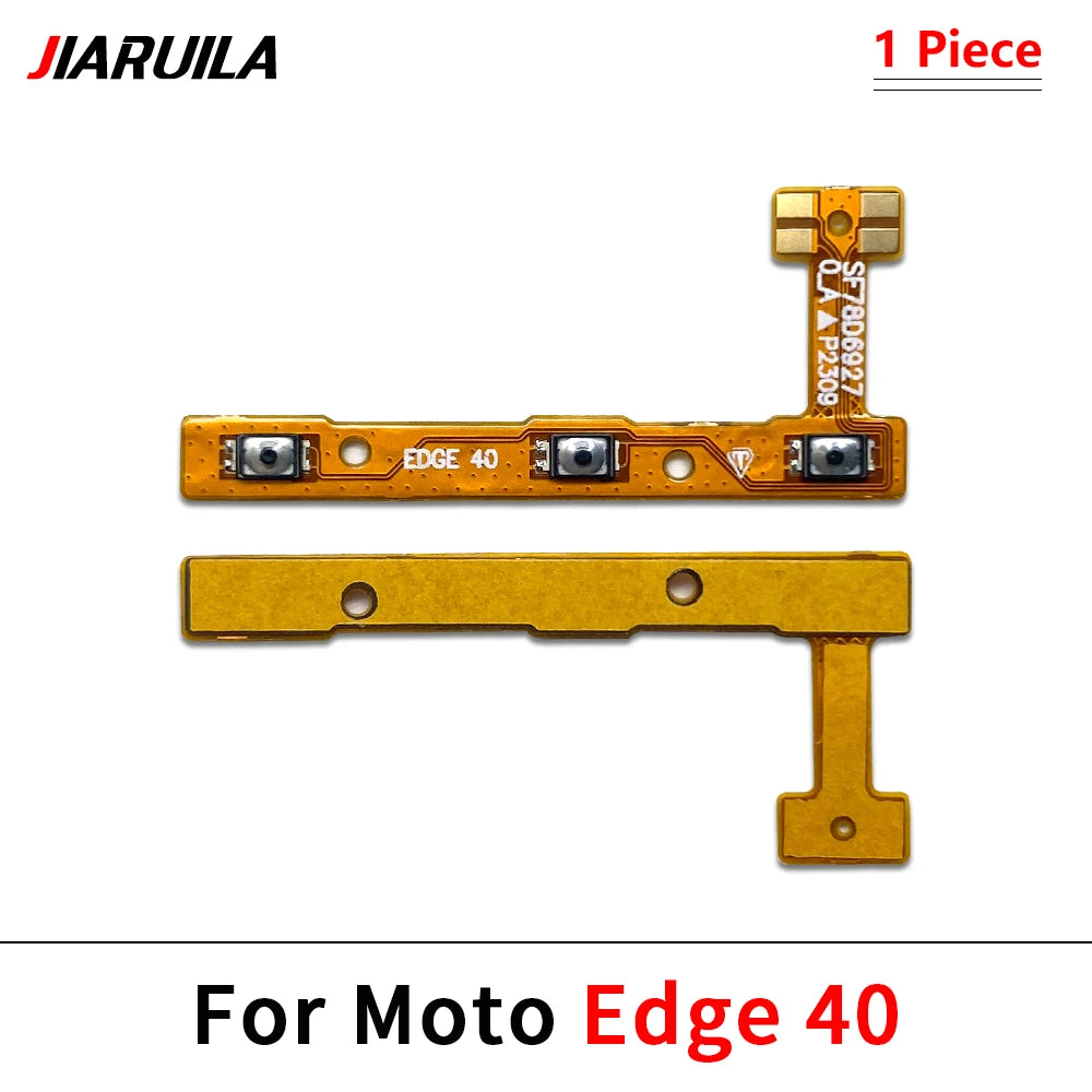 Power On Off Volume Button Flex Cable For Motorola Moto Edge 20 30 40 50 Pro Lite 30 Neo Ultra Fusion Plus Motorola phone repair parts