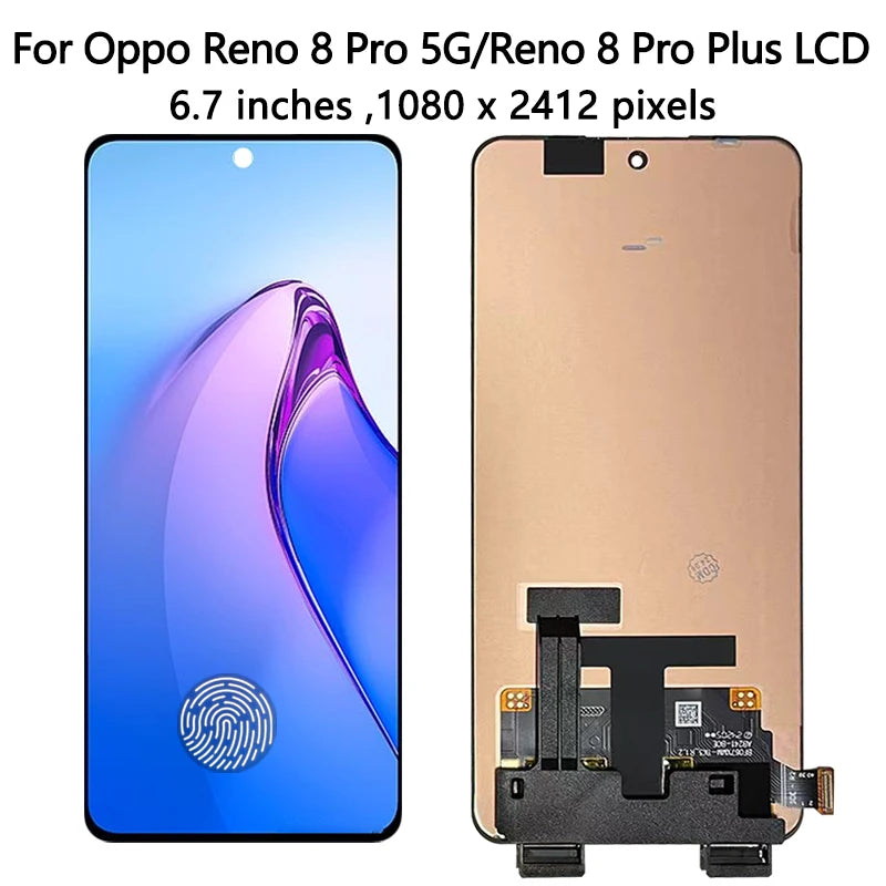 AMOLED For Oppo Reno8 Pro 5G CPH2357 LCD Reno 8 Pro (China) PGAM10 Display Touch Screen For Reno 8Pro+ Plus PFZM10  Oppo phone repair parts