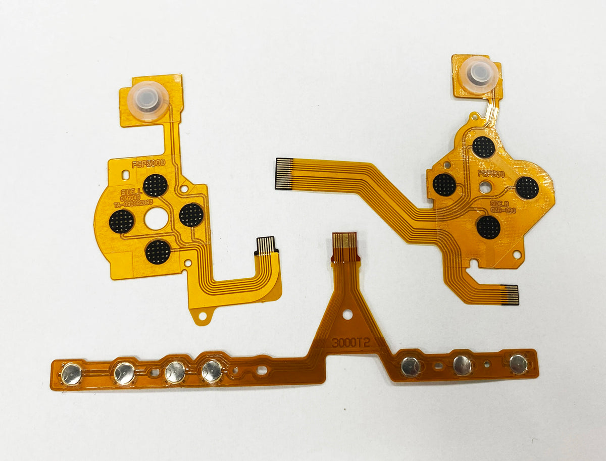 Power Switch Left Right Buttons Volume PCB Keypad Ribbon Flex Cable Joystick For PSP3000 PSP 1000 2000 Memory Stick Card Adapter Game console repair parts