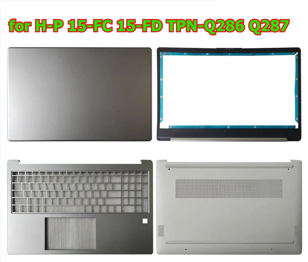 Cover case for HP 15-FC 15-FD TPN-Q286 Q287 lcd back housing upper topcase palrmrest keyboard bottom hinge touchpad shell HP laptop repair parts