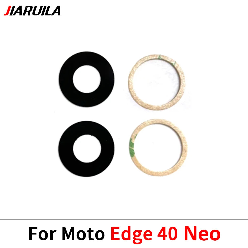 10Pcs, Camera Glass For Motorola Moto Edge 20 30 40 Pro Lite Neo Fusion Rear Back Camera glass Lens With Glue Adhesive Motorola phone repair parts