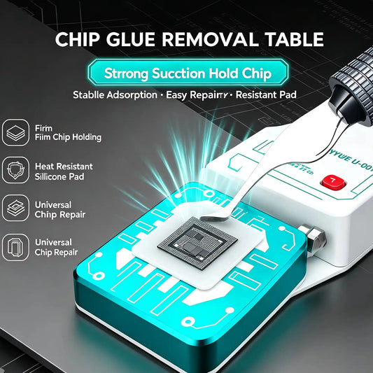 UVUE U-001 Chip Glue Removal Table Strong Suction Silicone Pad CPU IC Chip Fixing Tool for Phone IC Chip Motherboard Repair Tool Professional Repair Tools