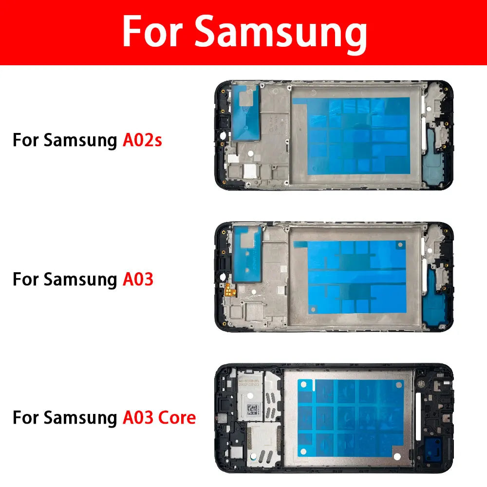 New For Samsung A02s A03s A03 Core A04 A04s A04E A05 A05s A06 Housing Middle Frame Bezel Middle Replacement Parts Middle Frame Samsung phone repair parts