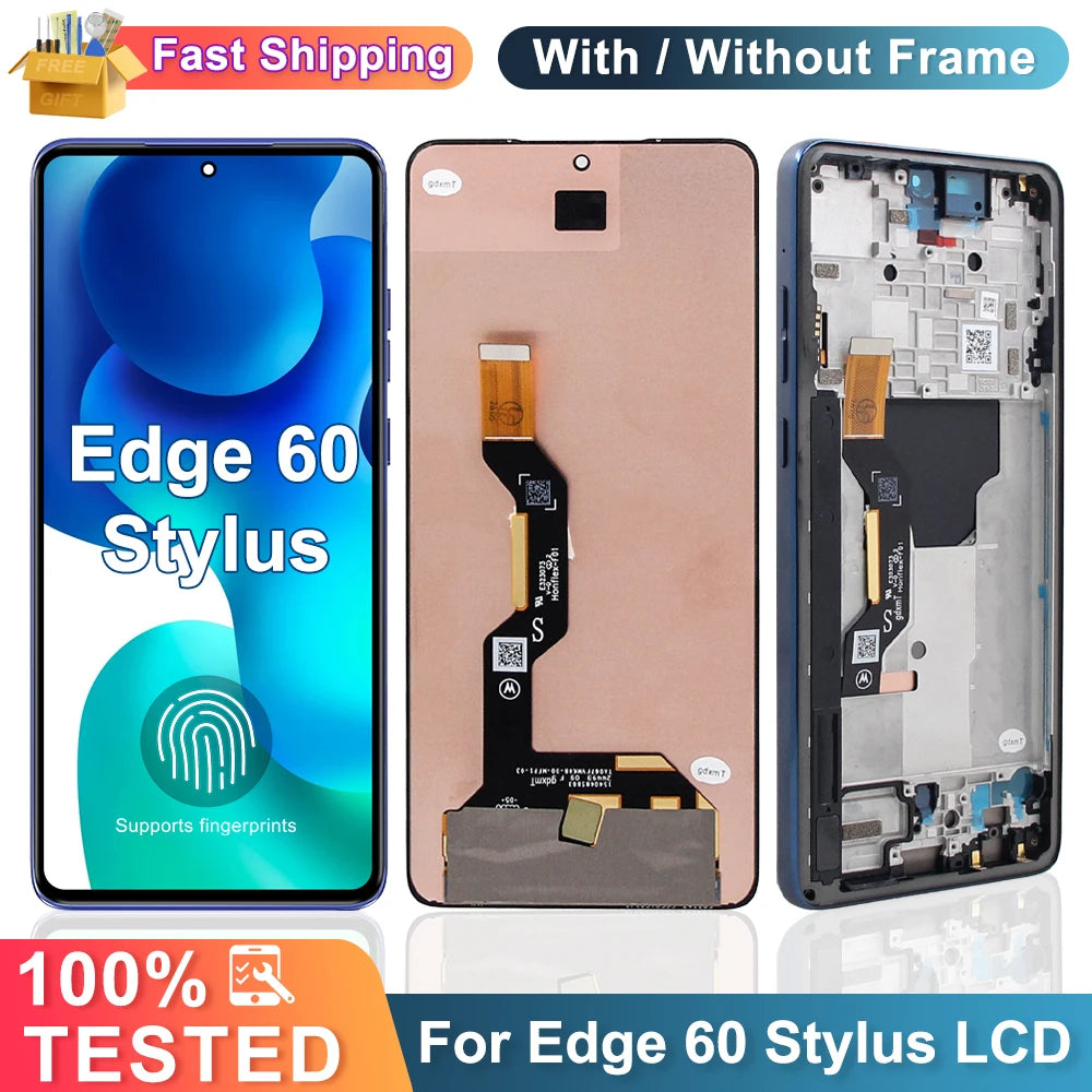 Amoled For Motorola Edge 60 Stylus Lcd XT2505-4 Screen Display Touch Digitizer Assembly For Moto Edge60 Stylus Replacement Motorola phone repair parts