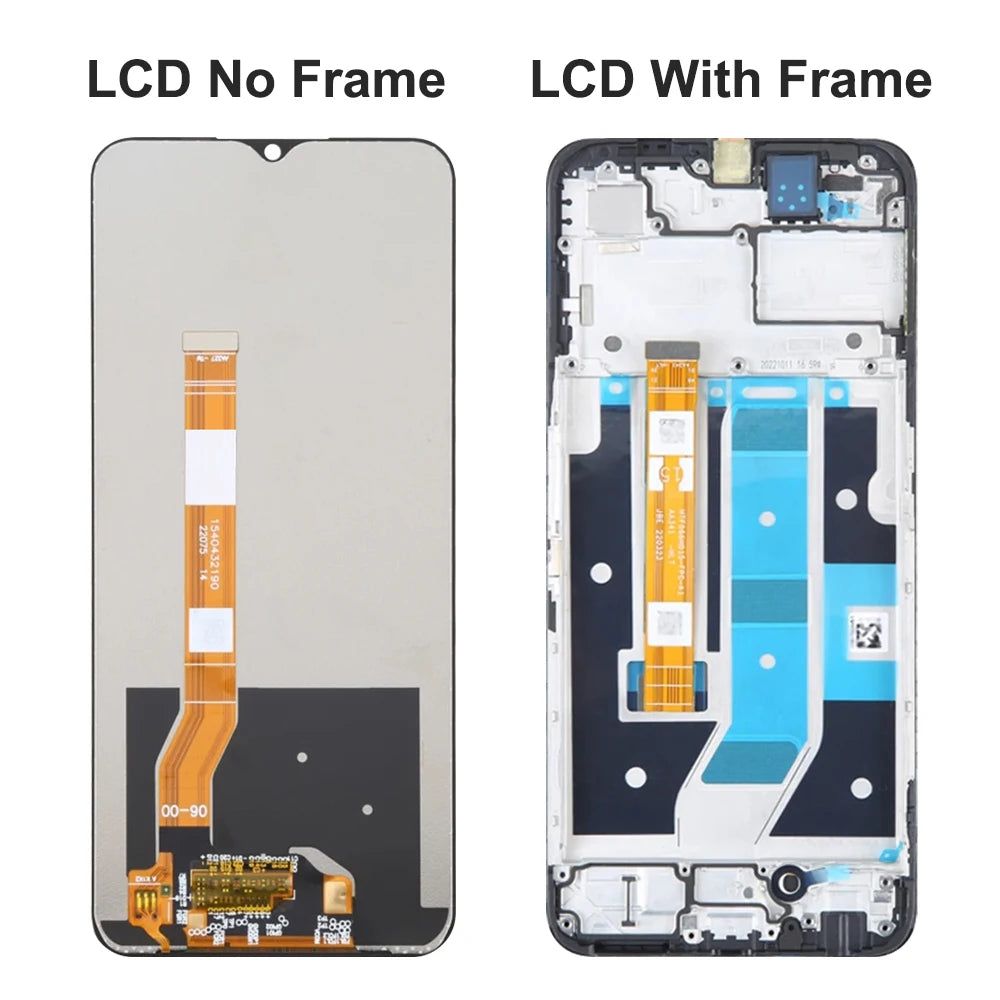 6.56" Screen Assembly for Oppo A78 CPH2483 CPH2495 Lcd Display Digital Touch Screen with Frame for Oppo A78 Screen Replacement OPPO phone repair parts