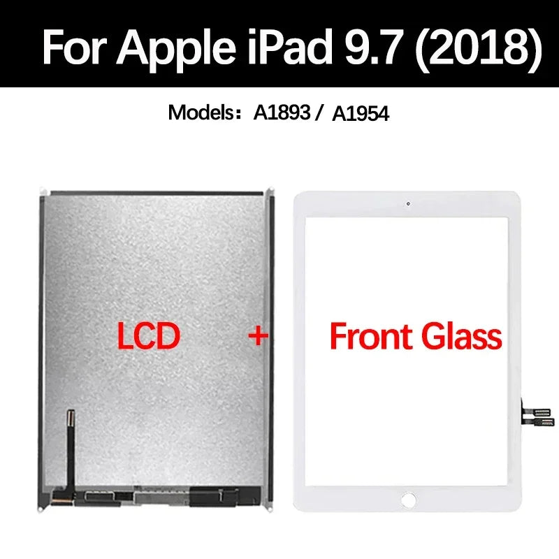 LCD Touch Screen For Apple iPad 6 6th Gen A1954 A1893 iPad 9.7 2018 Assembly Digitizer Front Glass Display Panel Replacement  iPad repair parts