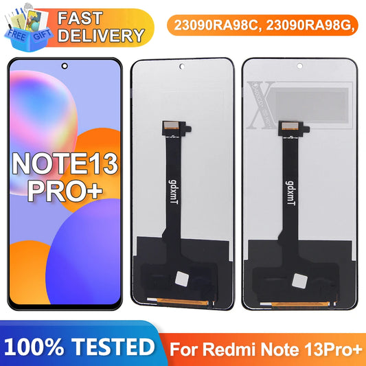 TFT For Xiaomi Redmi Note 13 Pro+ Plus 5G 23090RA98C 23090RA98G Lcd Display Touch Screen Digitizer Assembly Repair Parts Xiaomi phone repair parts