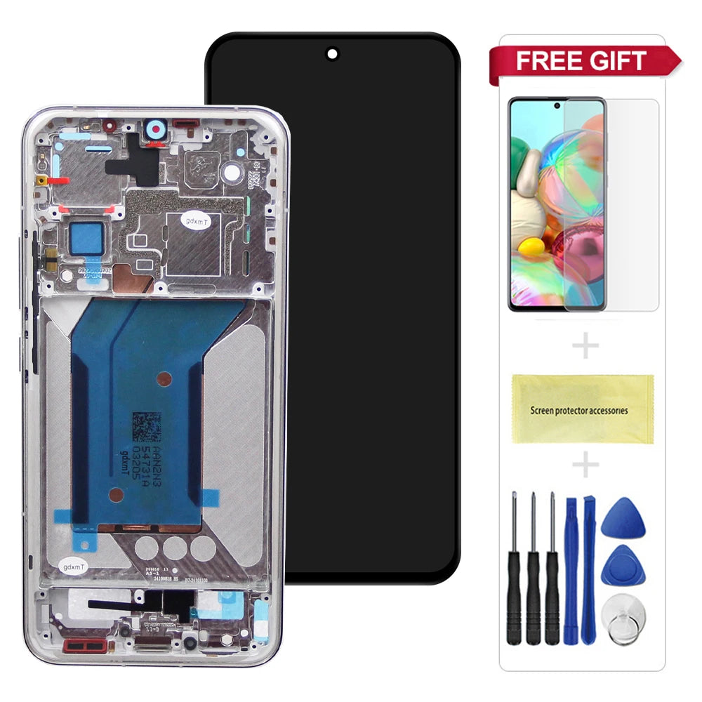 6.36'' AMOLED Replacement For Xiaomi Mi 14 LCD Display Touch Screen for Mi 14 23127PN0CC, 23127PN0CG LCD Parts Xiaomi phone repair parts