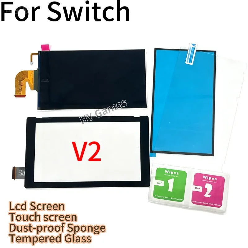 Original LCD Screen for Nintendo Switch NS HAC‑001 V2 Display with Touch Screen Digitizer for Switch Replacement  Game console repair parts
