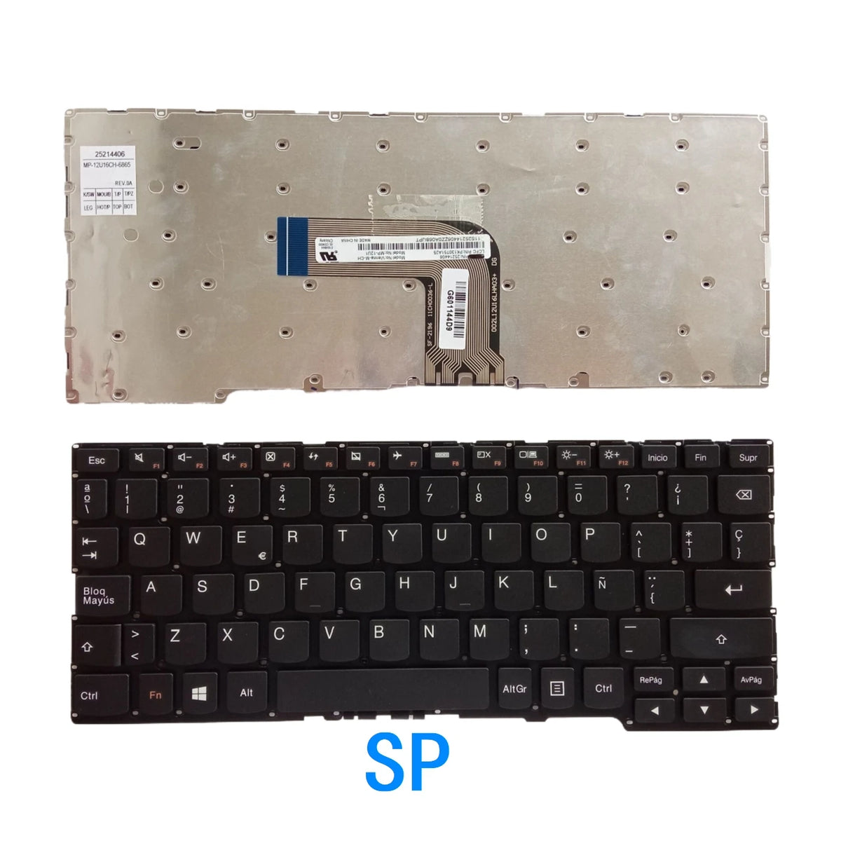 New US Spanish Language  Keyboard For Lenovo YOGA 211 Notebook PC Replacement Keyboard Lenovo laptop repair parts