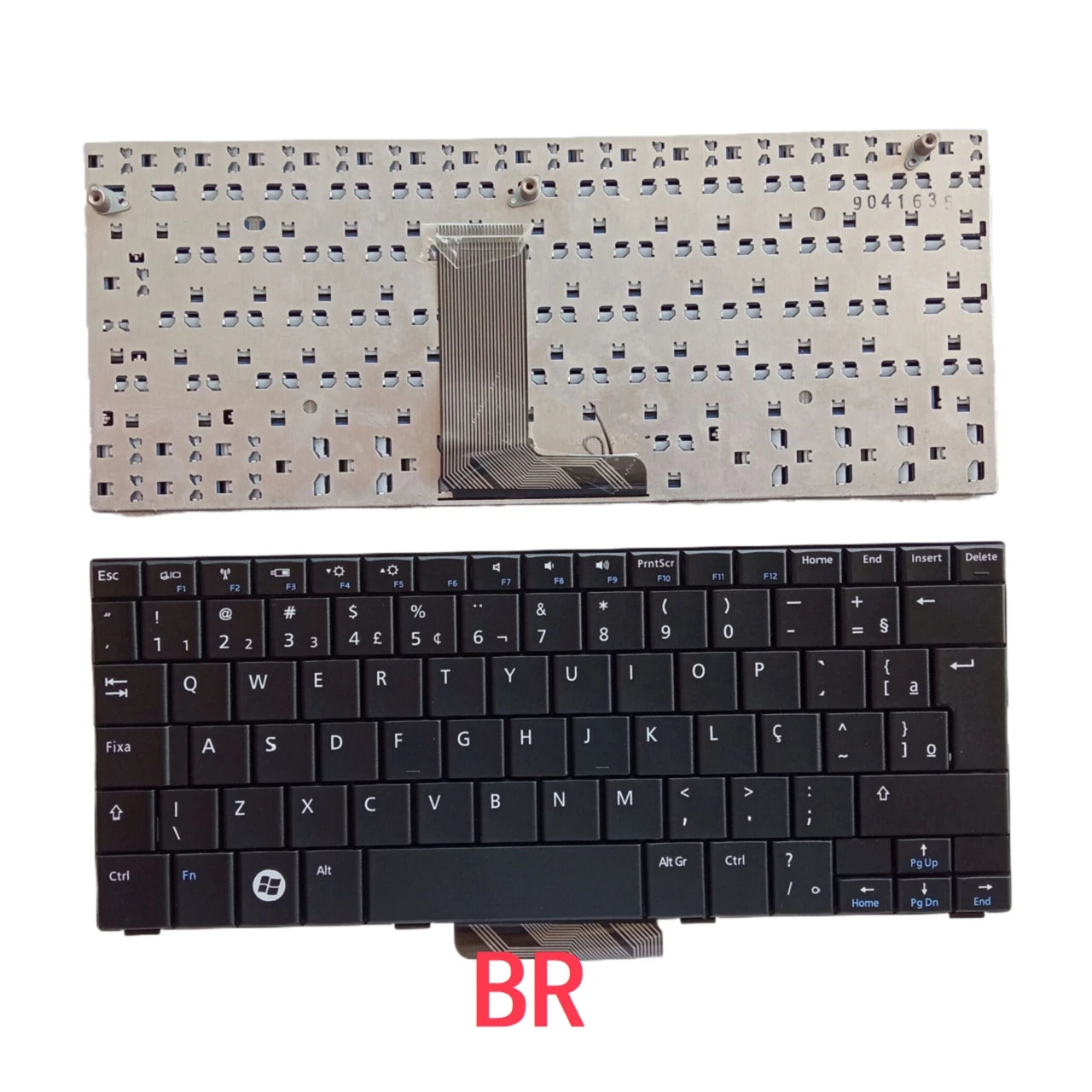 New UI Spanish Brazil Laptop Keyboard For Dell Inspiron Mini 10 1010 10v 1011 Notebook PC ReplacementDell laptop repair parts