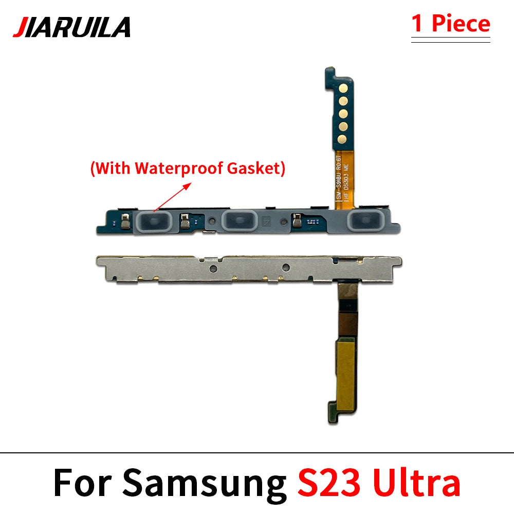 OEM Power On Off Volume Button Flex Cable For Samsung S25 S24 S23 S22 Plus Ultra S24 Fe S23 Fe With Waterproof Samsung phone repair parts