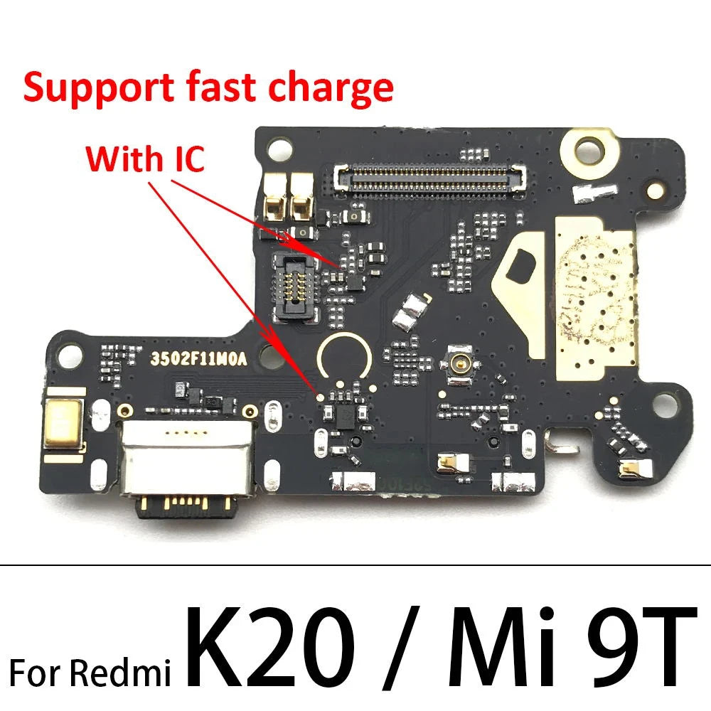 For Xiaomi Mi 9T Pro USB Micro Charger Charging Port Dock Connector Board Flex Cable For Redmi K20 / K20 Pro  Xiaomi  Xiao mi phone repair parts