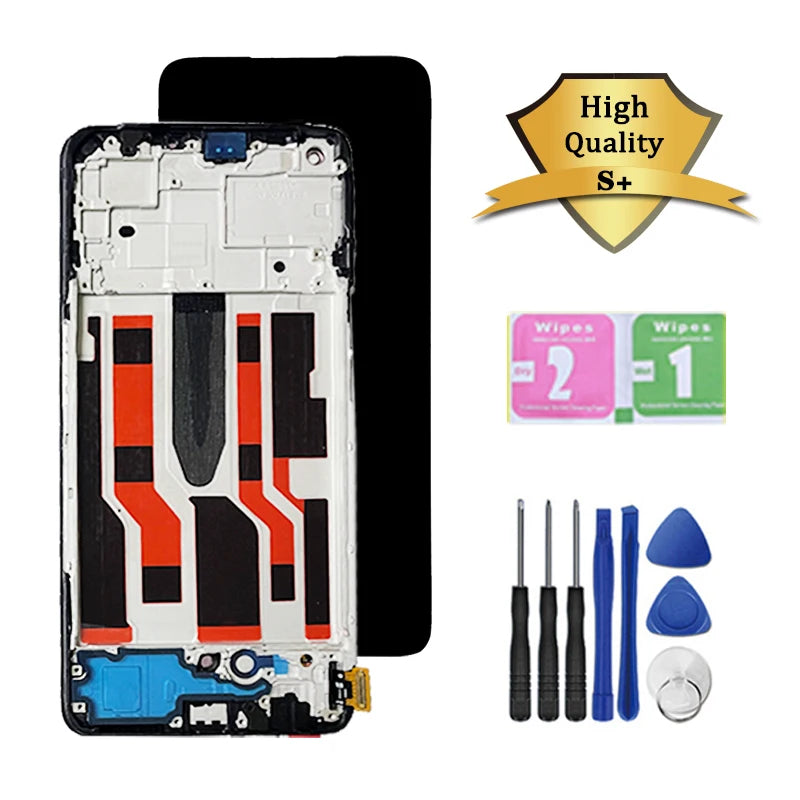Super AMOLED For Oppo Reno7 Z 5G CPH2343 LCD Display Touch Screen Digitizer Assembly For Oppo Reno 7Z Reno7Z 5G Display Screen  Oppo phone repair parts