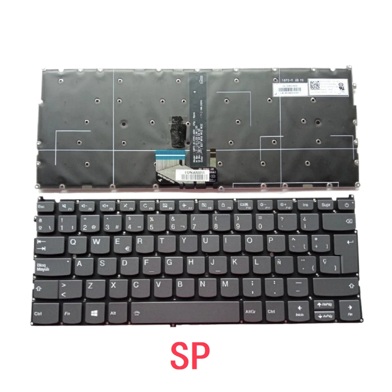 New US Spanish Portuguese Laptop Backlit Keyboard For Lenovo IdeaPad 720S-13 720S-13IKB 720S-13ARR Notebook PC Replacement Lenovo laptop repair parts
