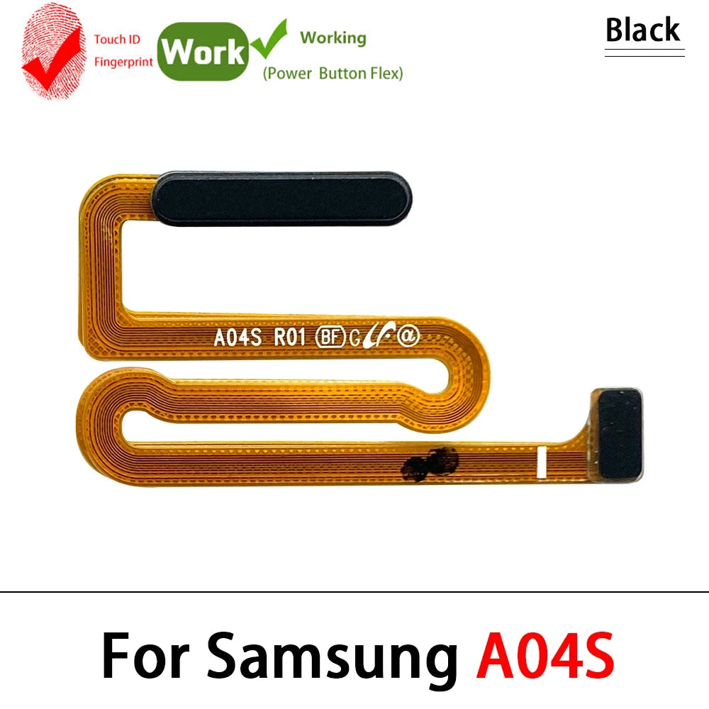 New For Samsung A03S A037F A04s A047F A05s A057F Fingerprint Sensor Home Return Key Menu Button Flex Cable Samsung phone repair parts
