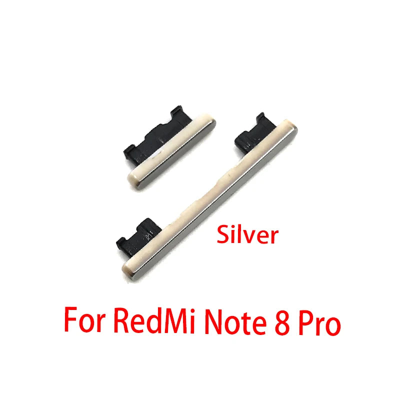 For Xiaomi Redmi Note 7 Pro SIde Volume Button + Power ON / OFF Buttton Key Set For Redmi Note 8 9 9S Pro Replacement Parts Xiaomi  Xiao mi phone repair parts