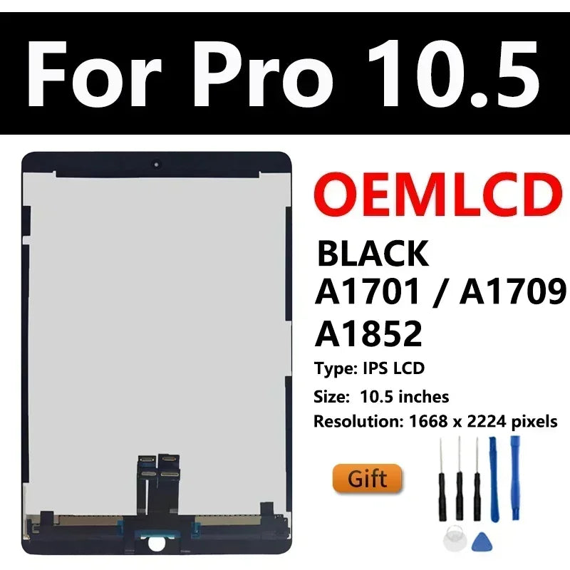 OEM LCD For Apple iPad Pro 10.5 1st 2nd 2017 A1701 A1709 A1852 iPad Air 2019 A2153 A2123 A2154 Display Touch Screen Assembly  iPad repair parts