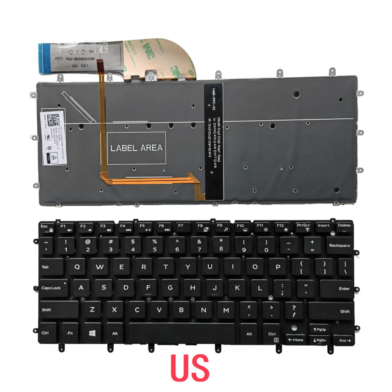 US Russian Spanish Arab Brazil Backlit Keyboard For Dell XPS 13 9343 9350 9360 Inspiron 13 7347 7348 7352 Inspiron 15 7547 7548Dell laptop repair parts