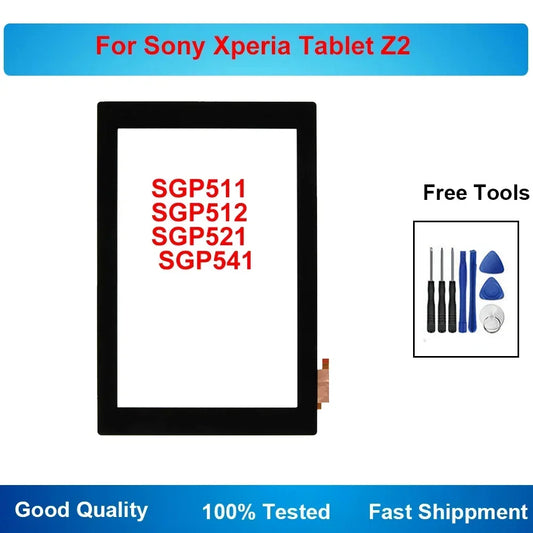For Sony Tablet Z2 SGP511 SGP512 SGP521 SGP541 Touch Digitizer Screen Front Panel Glass Sensor Tablet repair parts