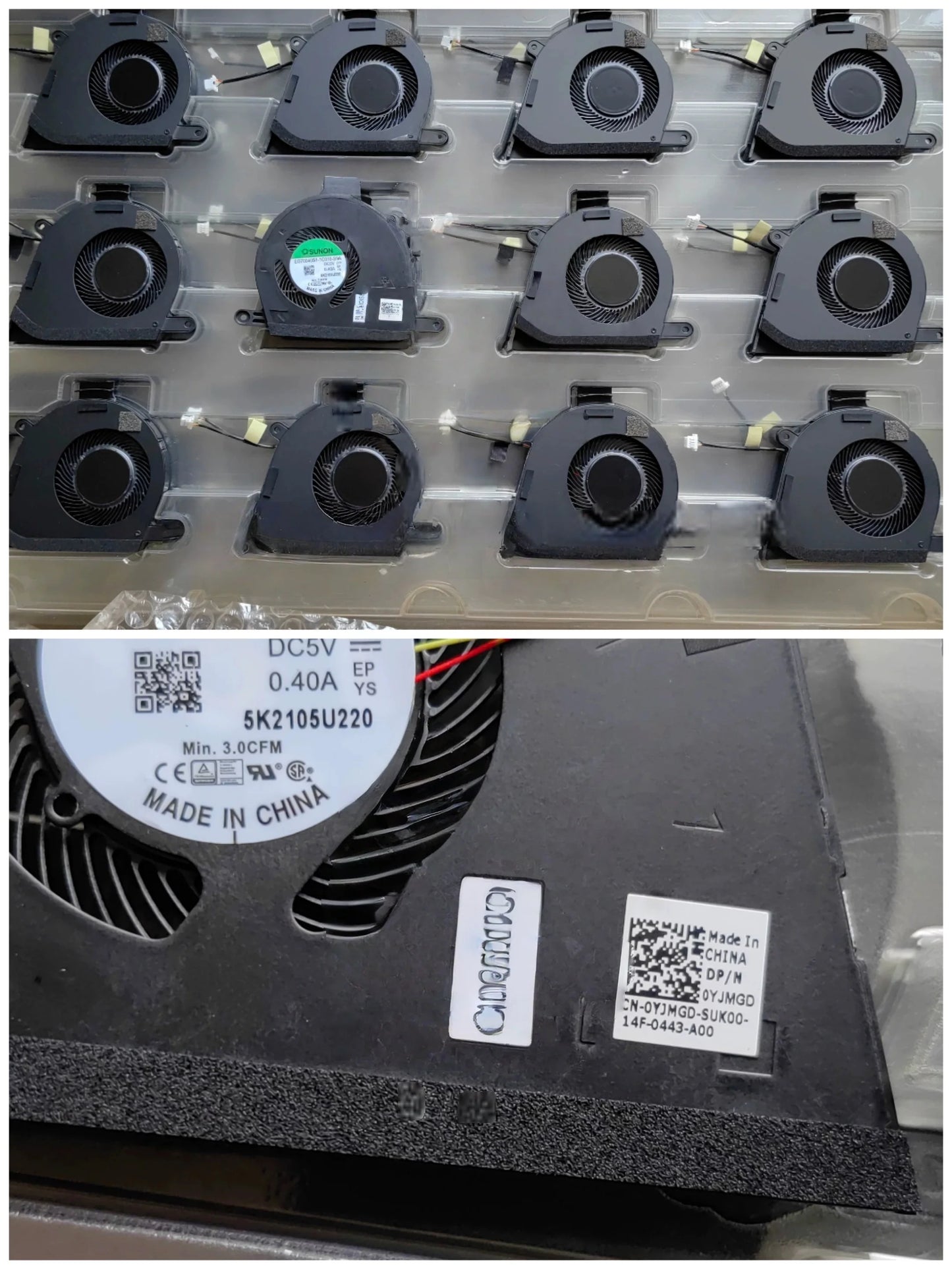 New Original LAPTOP CPU Cooling Fan FOR DELL Latitude 9510 P/N: 0YJMGD YJMGD Dell laptop repair parts