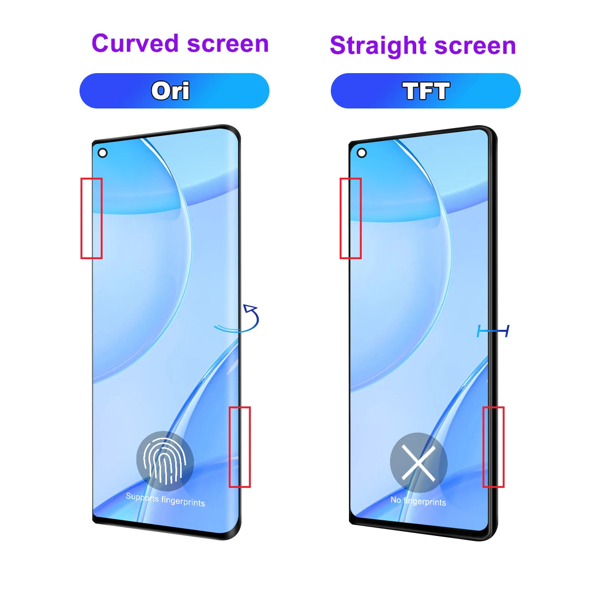 For OPPO Find X2 LCD Display Screen LCD Touch Panel Screen Digitizer For OPPO X2pro CPH2025 screen Repair Parts 100% Tested OPPO phone repair parts