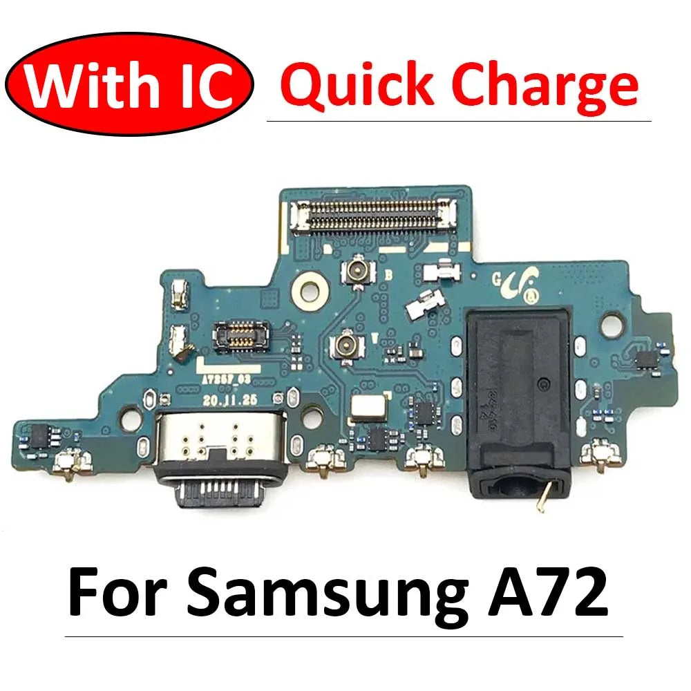 For Samsung A72 A725 A725F USB Board Charging Port Board USB Connector Board Flex Cable Samsung phone repair parts
