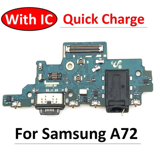 For Samsung A72 A725 A725F USB Board Charging Port Board USB Connector Board Flex Cable Samsung phone repair parts