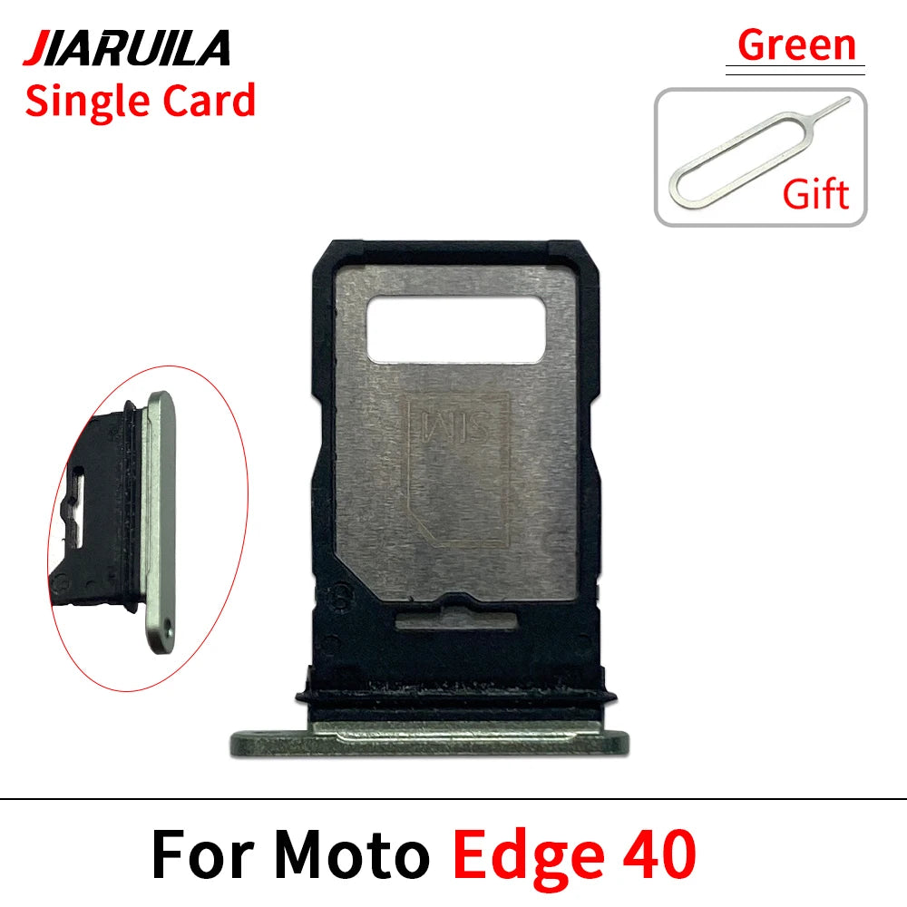 10Pcs, Micro Nano SIM Card Holder Tray Slot Holder Adapter Socket For Motorola Moto Edge 20 30 40 50 Pro Neo Fusion Lite Ultra Motorola phone repair parts