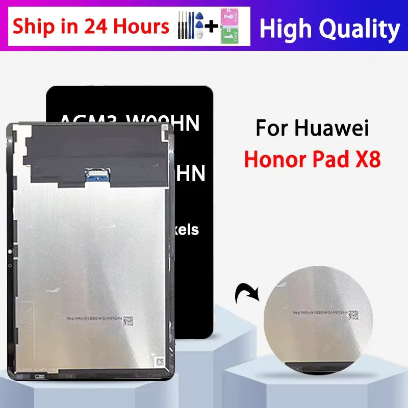 AGM3-W09HN Premium LCD for Honor Pad X8 LCD Display Touch Screen Digitizer Assembly Replacement Tablet repair parts
