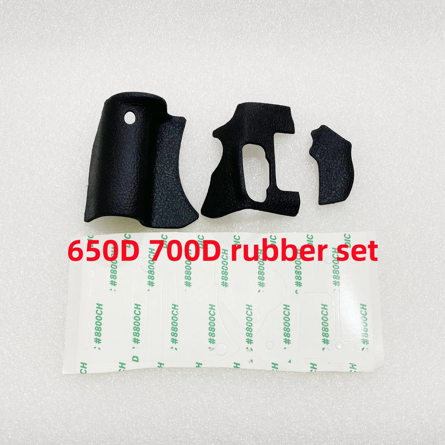 New Front Rubber Grip + Rear Back Side Rubber For Canon EOS 650D 700D T5i KISS X7i With Tape Camera Part  Digital Camera repair parts