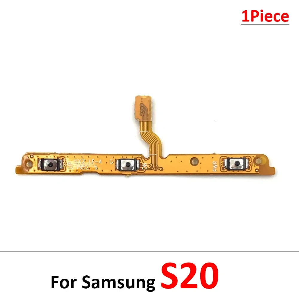 10Pcs, Volume Button Power Switch On Off Button Flex Cable For Samsung S20 S21 S22 S23 S24 Plus Ultra Fe Samsung phone repair parts