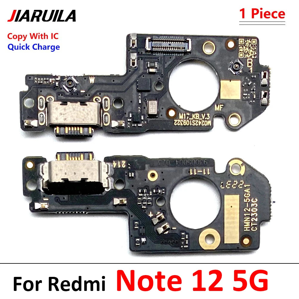 New For Xiaomi Redmi Note 11 11E 12 13 Pro Plus 4G 5G USB Charging Port Dock Charger Connector Board Microphone Flex Cable Xiaomi  Xiao mi phone repair parts