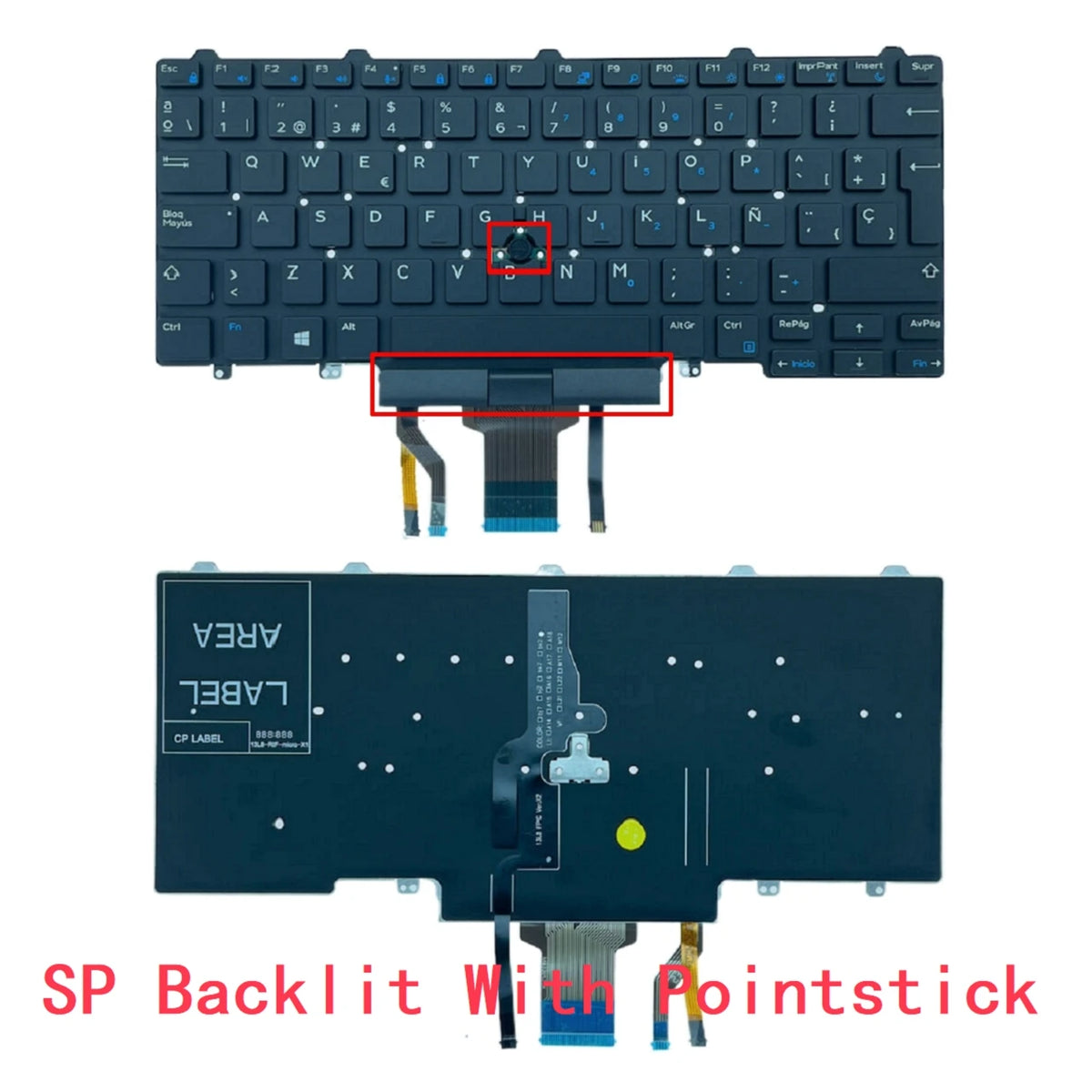 New US Spanish UK Brazil Laptop Backlit Keyboard For Dell Latitude E5450 E5470 E7450 E7470 094F68 NSK-LKAUWDell laptop repair parts
