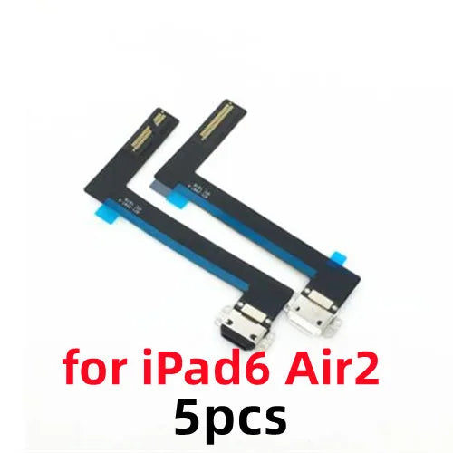 AliSunny 5pcs Charging Port  Flex Cable for iPad 7 8 9 10inch 5 6 Air Mini 2 3 4 A1474  A1475  Charger USB Dock iPad tablet repair parts