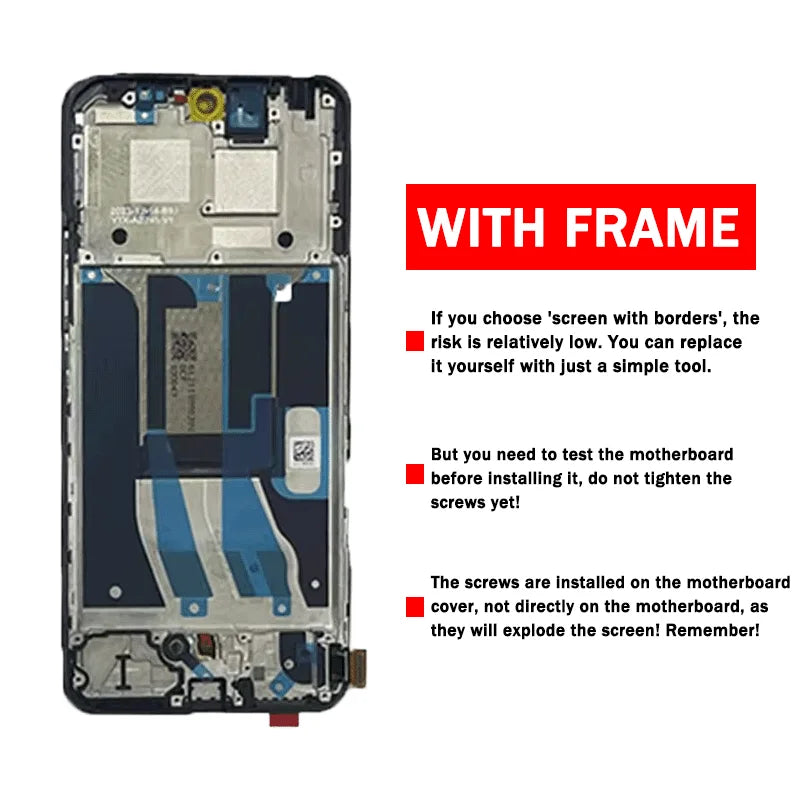 Super AMOLED For Realme 12 4G LCD Display Touch Screen Digitizer Assembly For Realme 12 4G RMX3871 Display With Frame  Oppo phone repair parts