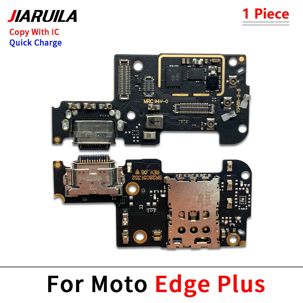 10Pcs, USB Charge Port Dock Connector Charging Board Flex Cable For Moto Edge 20 Lite S 40 30 50 Neo Fusion Ultra Plus Pro 2021 Motorola phone repair parts