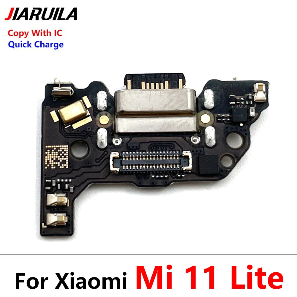 New Charger Board Flex For Xiaomi Mi 11 Mi11 Lite 4G / 5G m2101k9ag USB Port Connector Dock Charging Board Flex Cable Xiaomi  Xiao mi phone repair parts