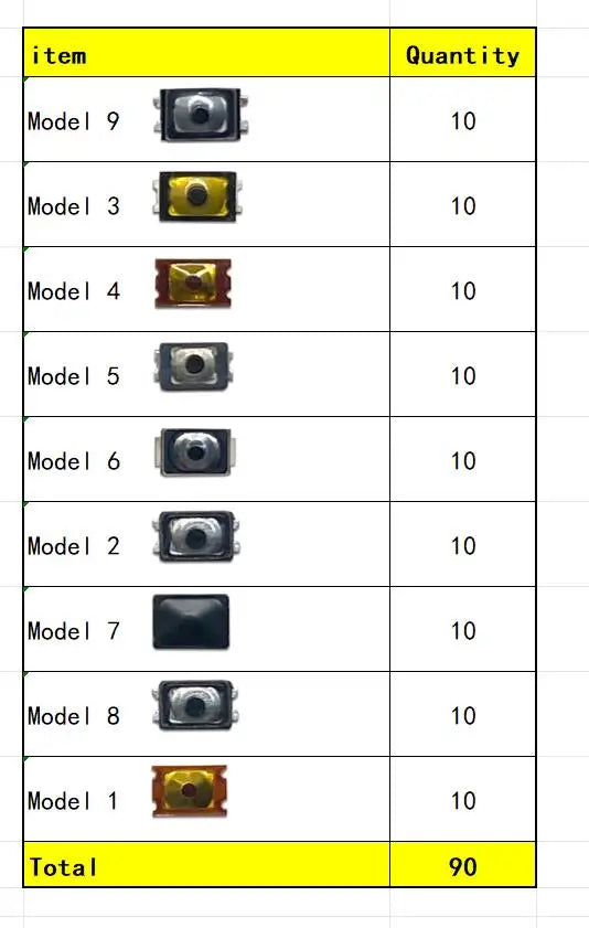 100Pcs,  Mobile Phone Tactile Push Button Switch Tact Micro Switch SMD On Off Inner Button For Iphone For Xiaomi For OPPO Xiaomi  Xiao mi phone repair parts