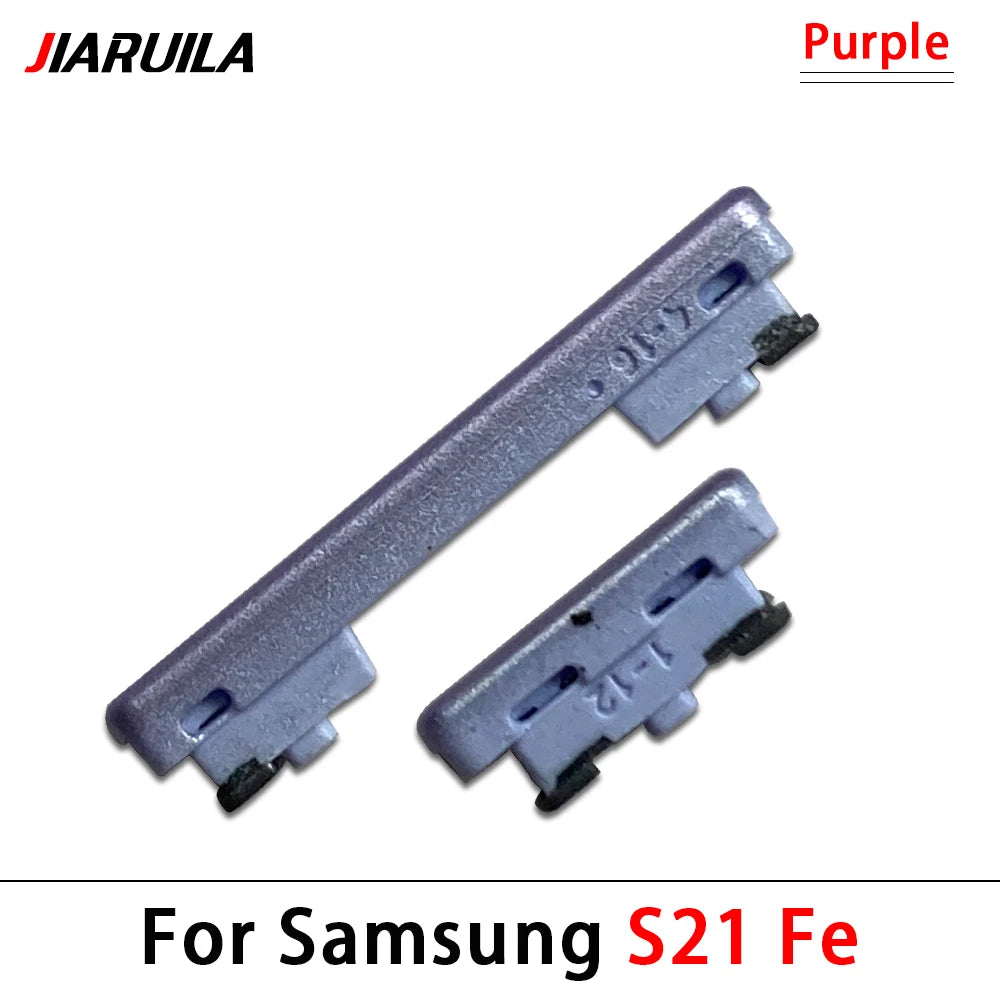 New Side Volume Button Power ON / OFF Buttton Key Set For Samsung S21 Plus Ultra Fe Replacement Parts Samsung phone repair parts