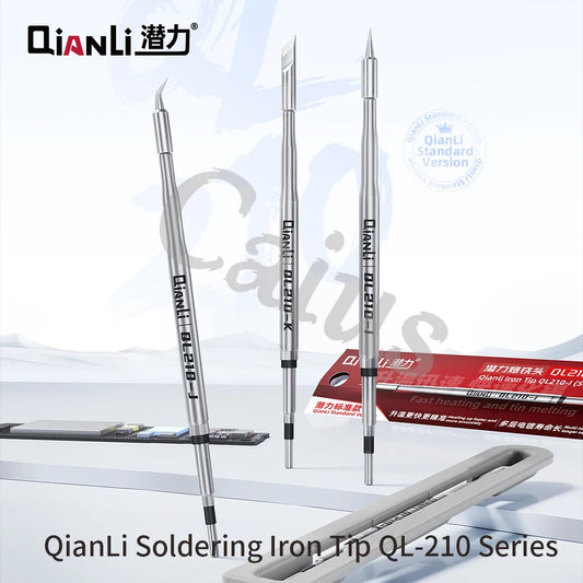 QIANLI QL210 Precision C210 Series Soldering Tip Fast heating and tin-melting for 210 Series Soldering Station Melting Soldering Professional Repair Tools