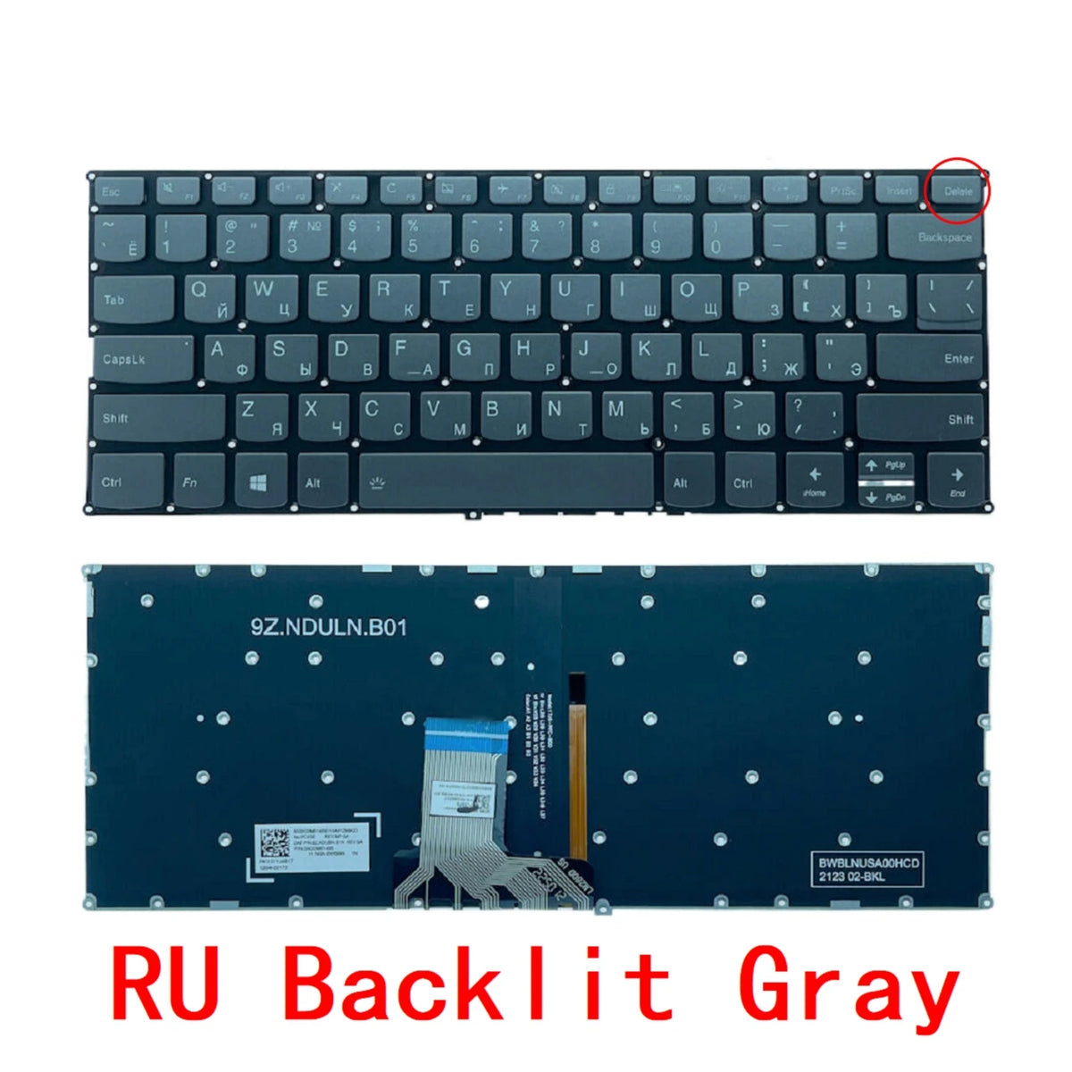 New US Russian Spanish Laptop Backlit Keyboard For Lenovo ideapad 720S-14 720S-14IKB 320s-13 320s-13ikb V530S-14 7000-13 LCM16K8 Lenovo laptop repair parts