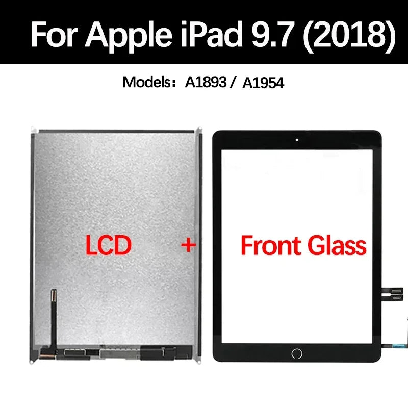 LCD Touch Screen For Apple iPad 6 6th Gen A1954 A1893 iPad 9.7 2018 Assembly Digitizer Front Glass Display Panel Replacement  iPad repair parts