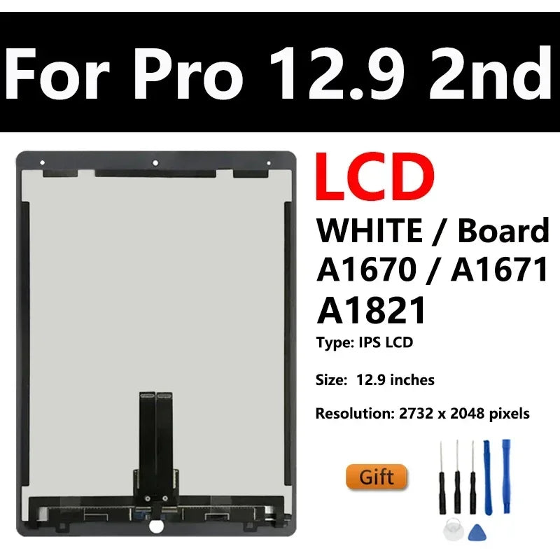OEM LCD For Apple iPad Pro 12.9 2nd A1670 A1821 3rd A1983 4th A2232 A2069 5th A2462 6th A2437 Display Touch Screen Assembly  iPad repair parts
