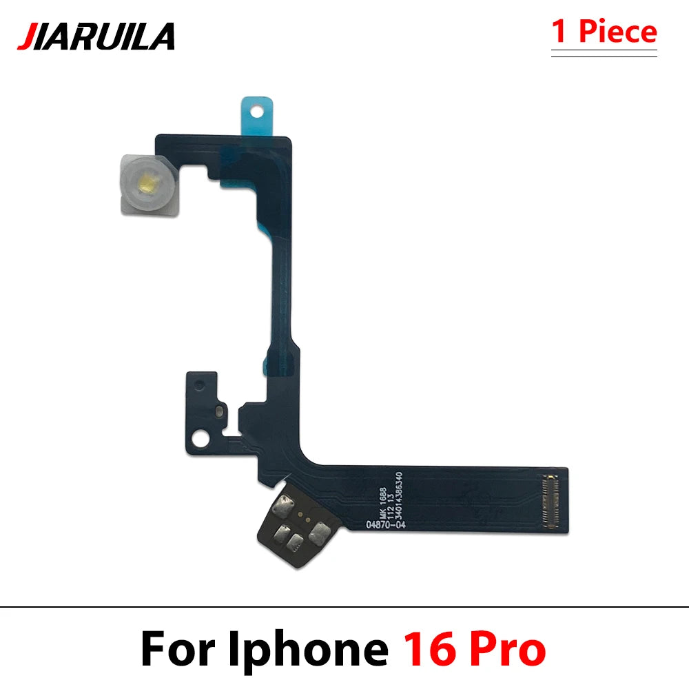 New LED Flash Flex Cable For iPhone 12 13 14 15 16 Pro Max Plus Mini Light Sensor Proximity Flex Cable Flash Light Flex Cable iPhone phone repair parts