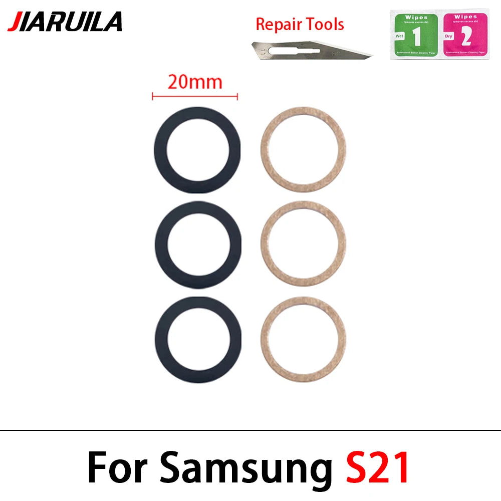 New Back Rear Camera Glass Lens For Samsung A32 A52 A72 A82 S21 S22 S23 Plus Ultra With Adhesive Repacement Parts Samsung phone repair parts