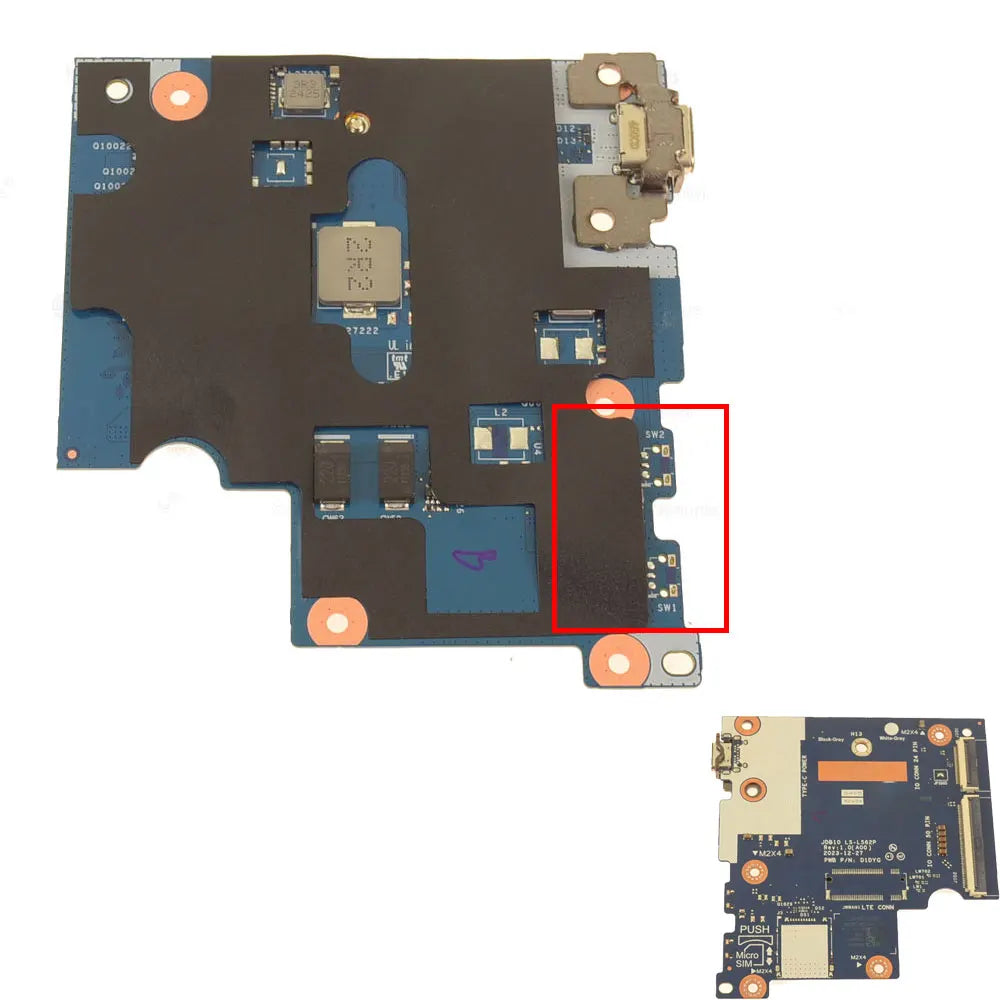 For Dell Chromebook 11 3120 2-IN-1 Laptop Type-c USB-C USB DC Power Connector Jack DC-IN Charging Switch Power Button Board Dell laptop repair parts