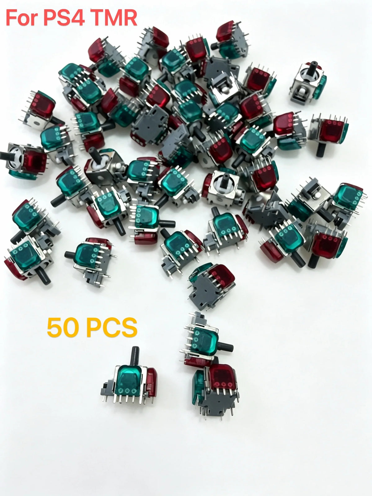 50PCs TMR Electromagnetic Joystick Gamepad Repair Replacement Controller Rocker Carbon Film ThumbStick for PS5/PS4/Xbox/Switch P Game console repair parts